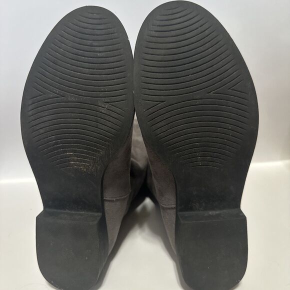 Maurices Regina Sherpa Women's Ankle Boots Size 8 M Black Fold Over Zip-Up - Picture 13 of 14